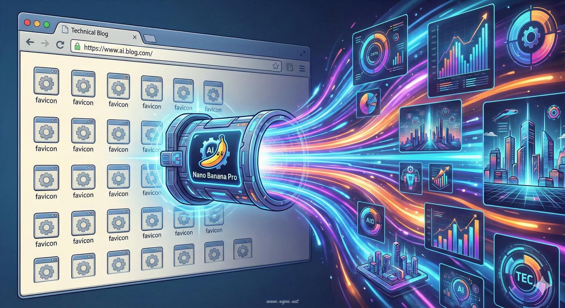 Featured image of post Nano Banana Proで画像生成AI体験 - ブログのfavicon問題を解決できるか？