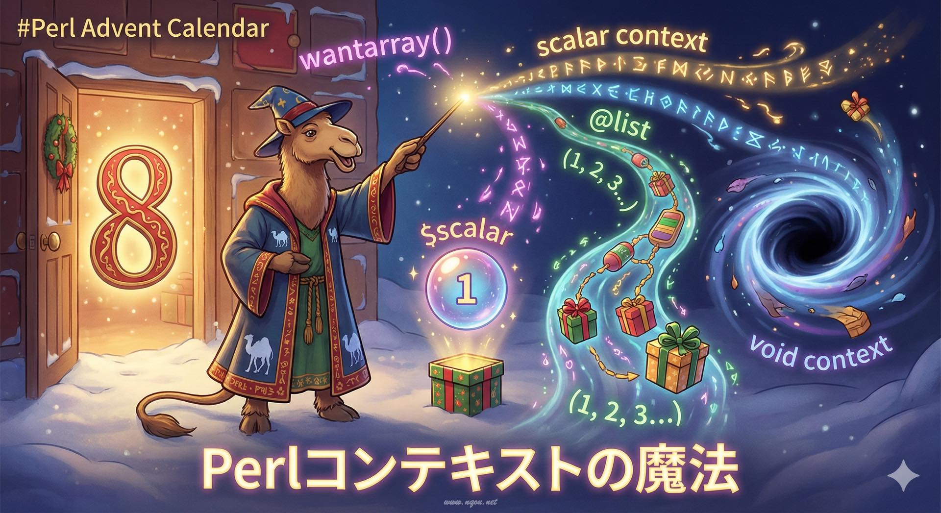 Featured image of post Perlコンテキストの魔法 - スカラー・リスト・voidコンテキストを理解する