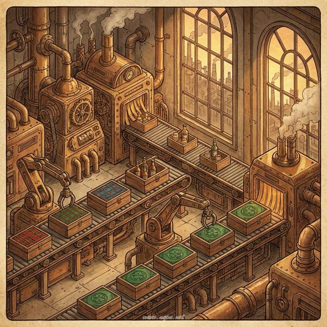 産地ごとのキットを生産する工場のイメージ