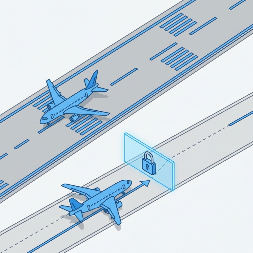 滑走路の排他制御