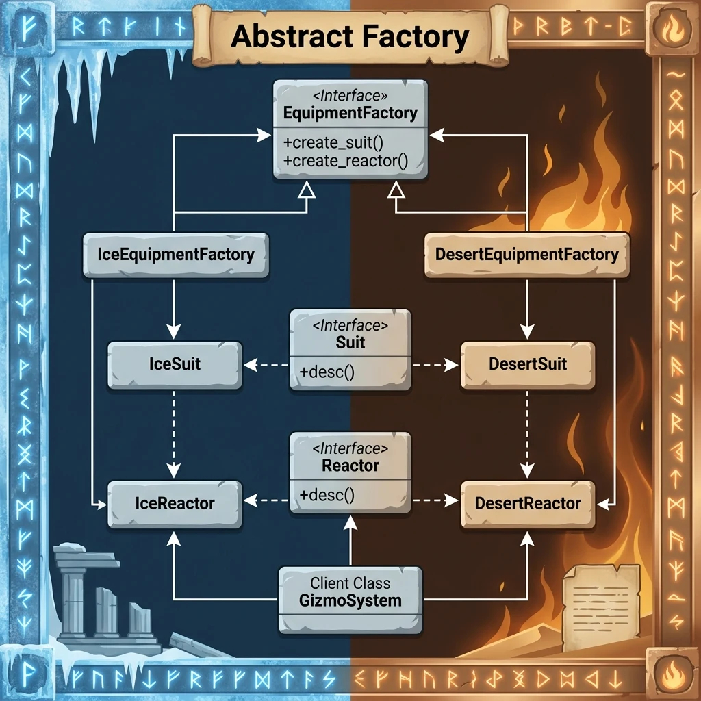 Abstract Factory クラス構成図