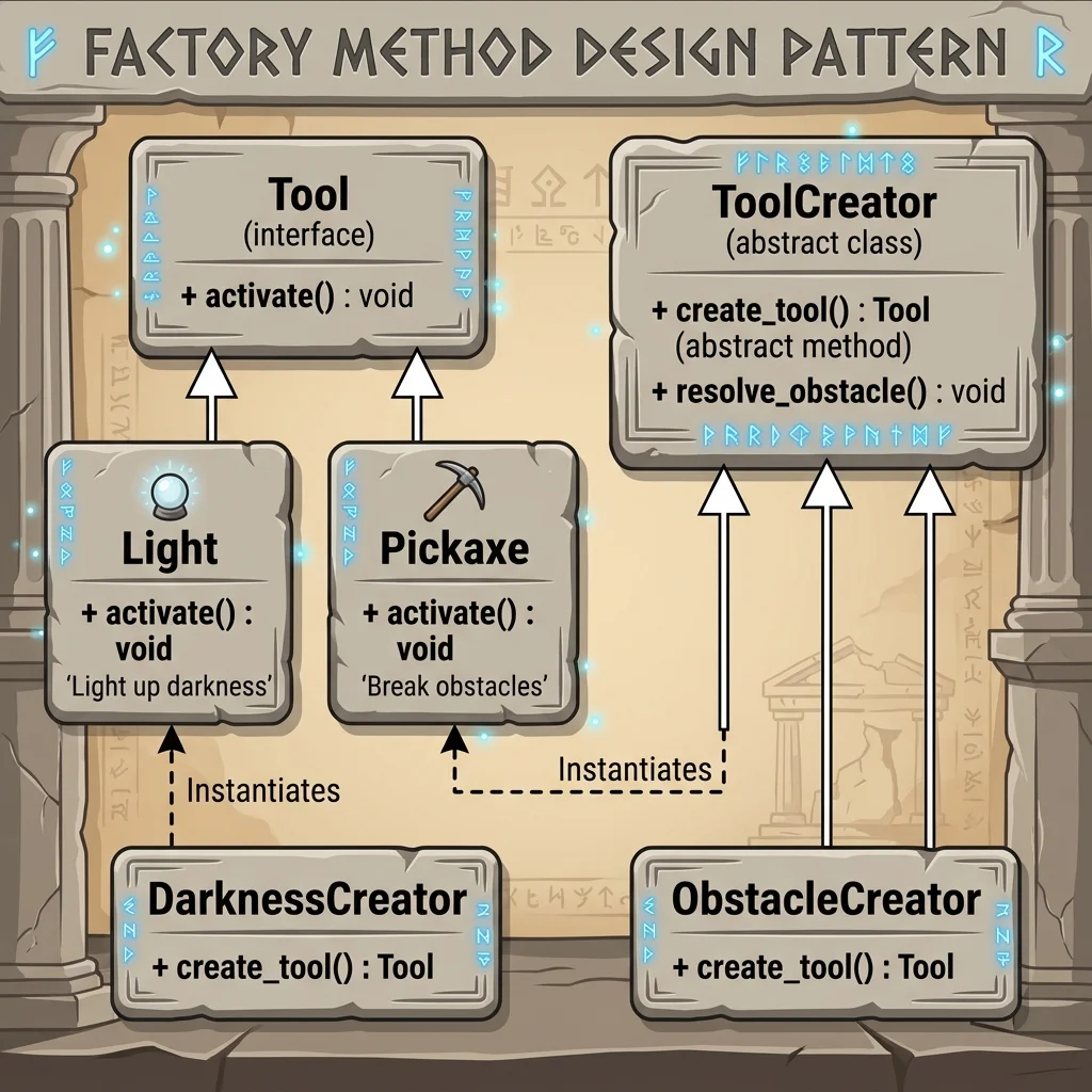 Factory Methodパターン設計図