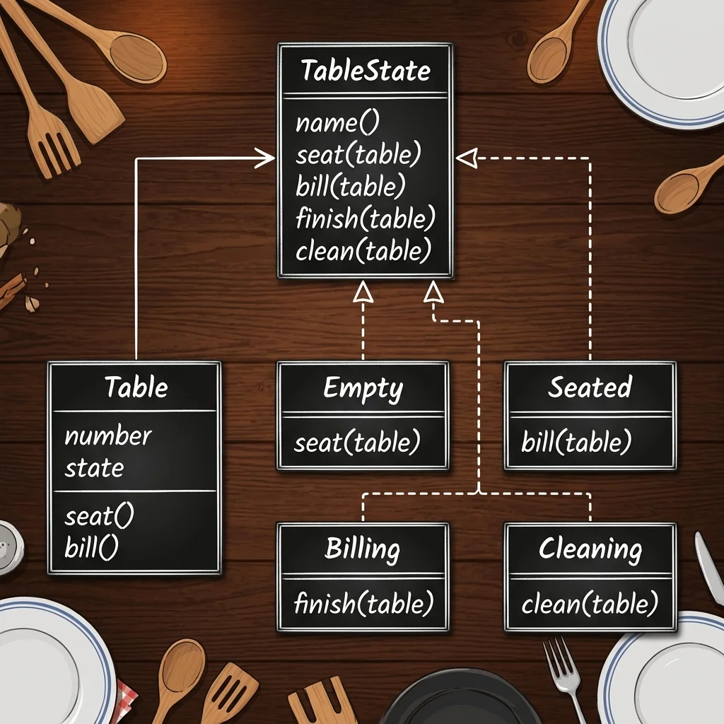 Table State Pattern Infographic