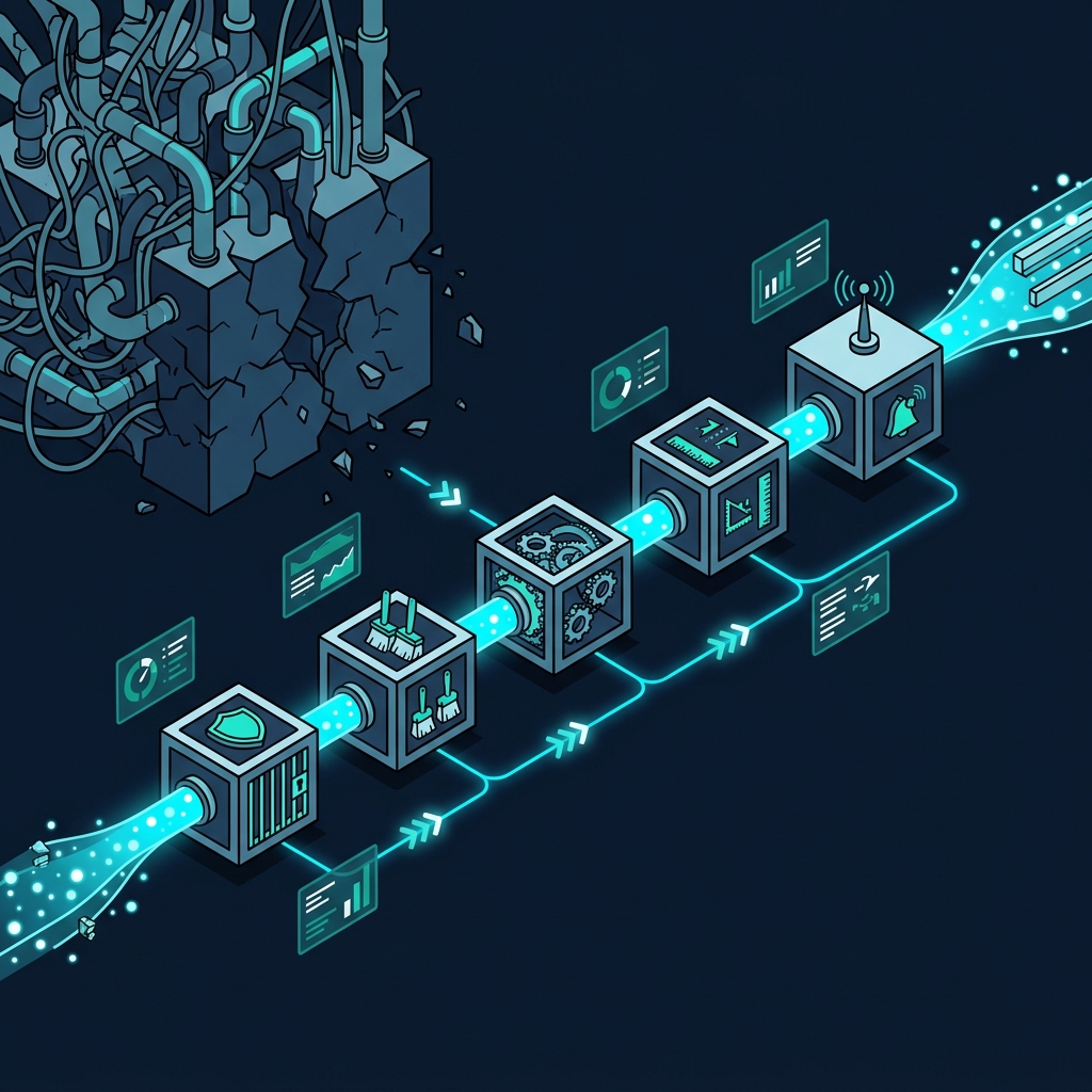 Featured image of post コード探偵ロックの事件簿【Pipeline】五百行の迷路〜神メソッドを流れに変えた日〜