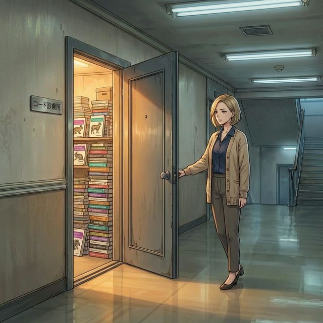 Code Clinic Entrance with stacks of books