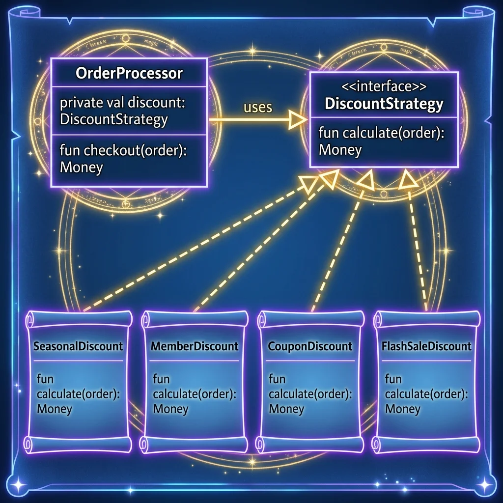 Strategy Pattern Class Diagram