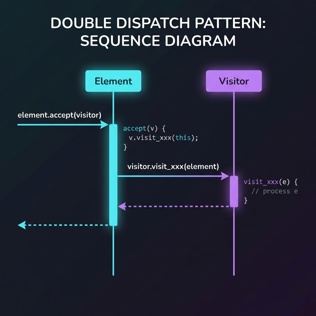 Double Dispatchによる処理の流れ