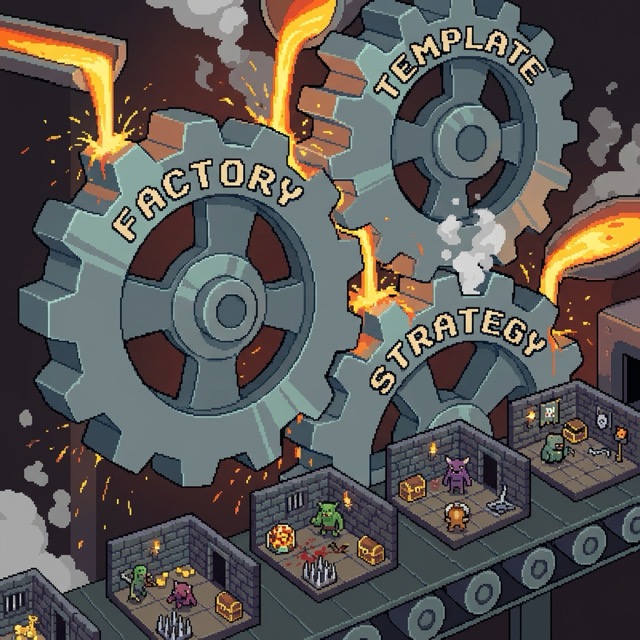 Factory, Template, Strategyが噛み合って動くダンジョン生成マシン