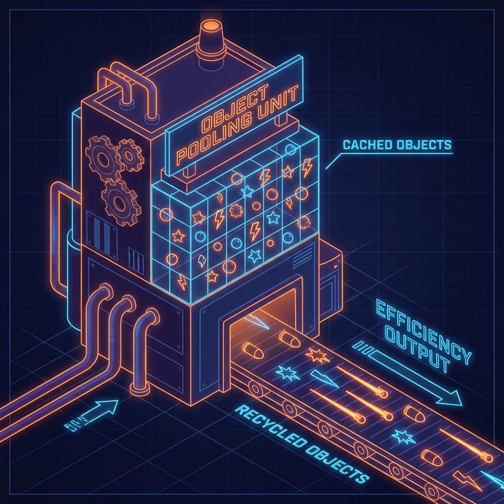 BulletFactoryによるオブジェクトプール