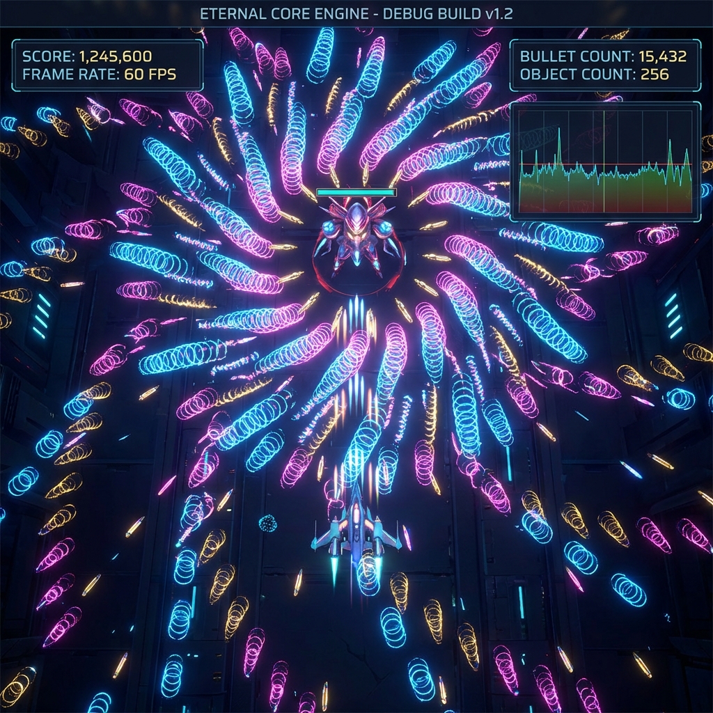 完成した弾幕シューティングエンジン