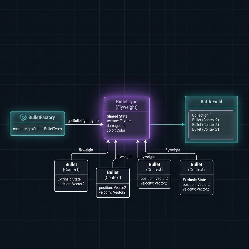 Flyweightパターンの構造