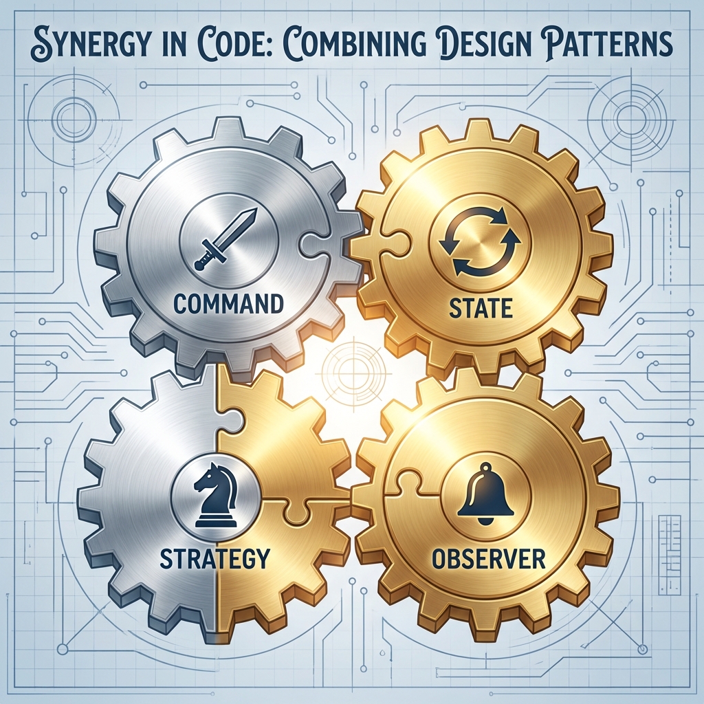4つのパターンが協調して動作する様子